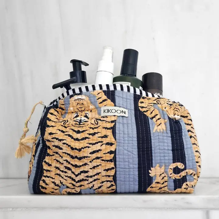 Kikooni Sminkväska, Poppy Tiger Svart image 0