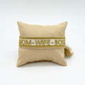 MOM WIFE BOSS uttalande armband vävt, broderat image 0