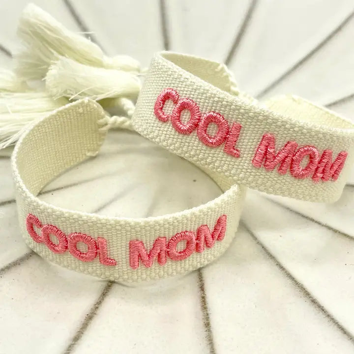 COOL MOM vävt budskapsarmband image 1