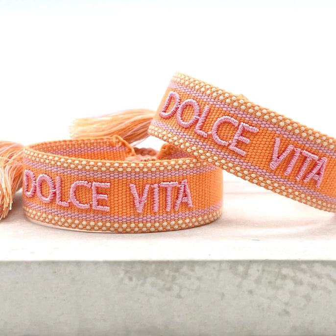 DOLCE VITA uttalande armband vävt, broderat image 0