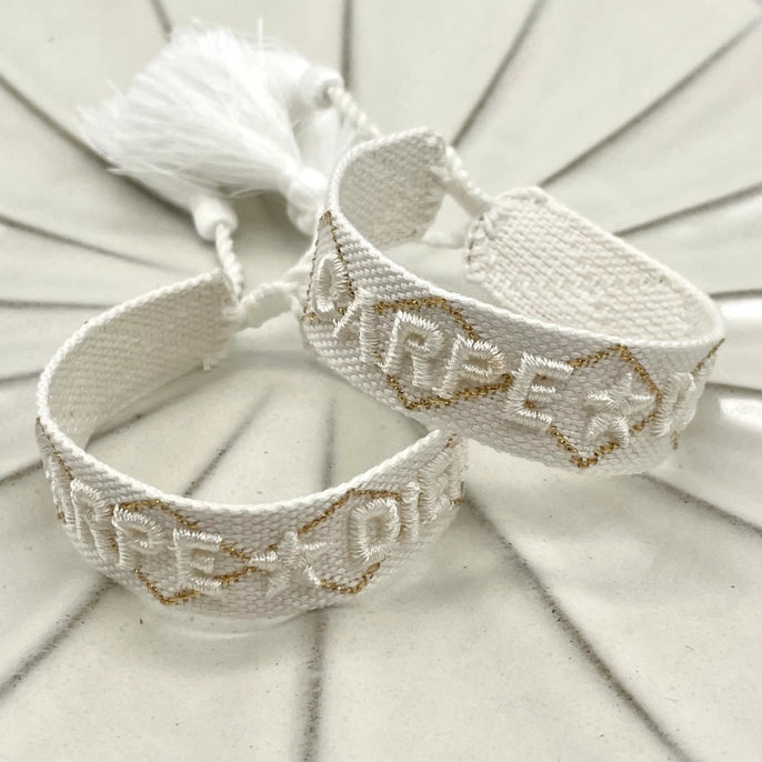 CARPE DIEM uttalande armband vävt, broderat image 2