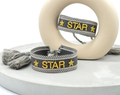 STAR uttalande armband vävt, broderat image 0