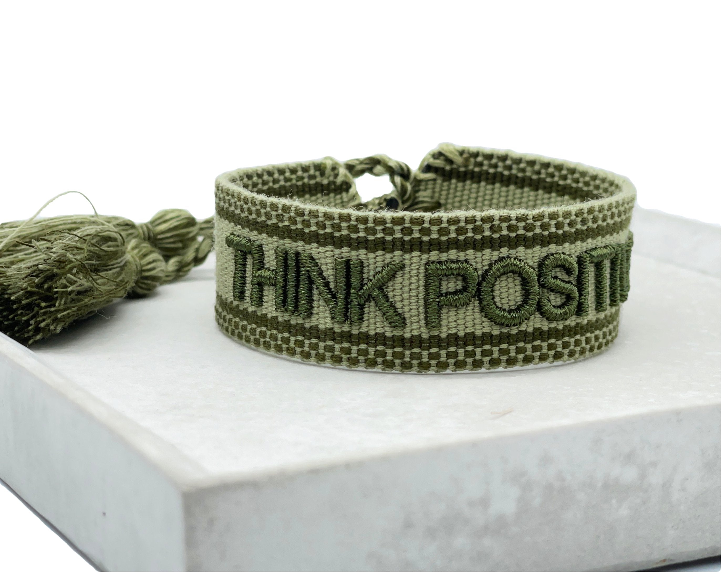 THINK POSITIVE broderat armband Parsley & Pepper image 1