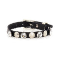 Campomaggi AFRODITE enkel armband i läder med nitar och strass image 0