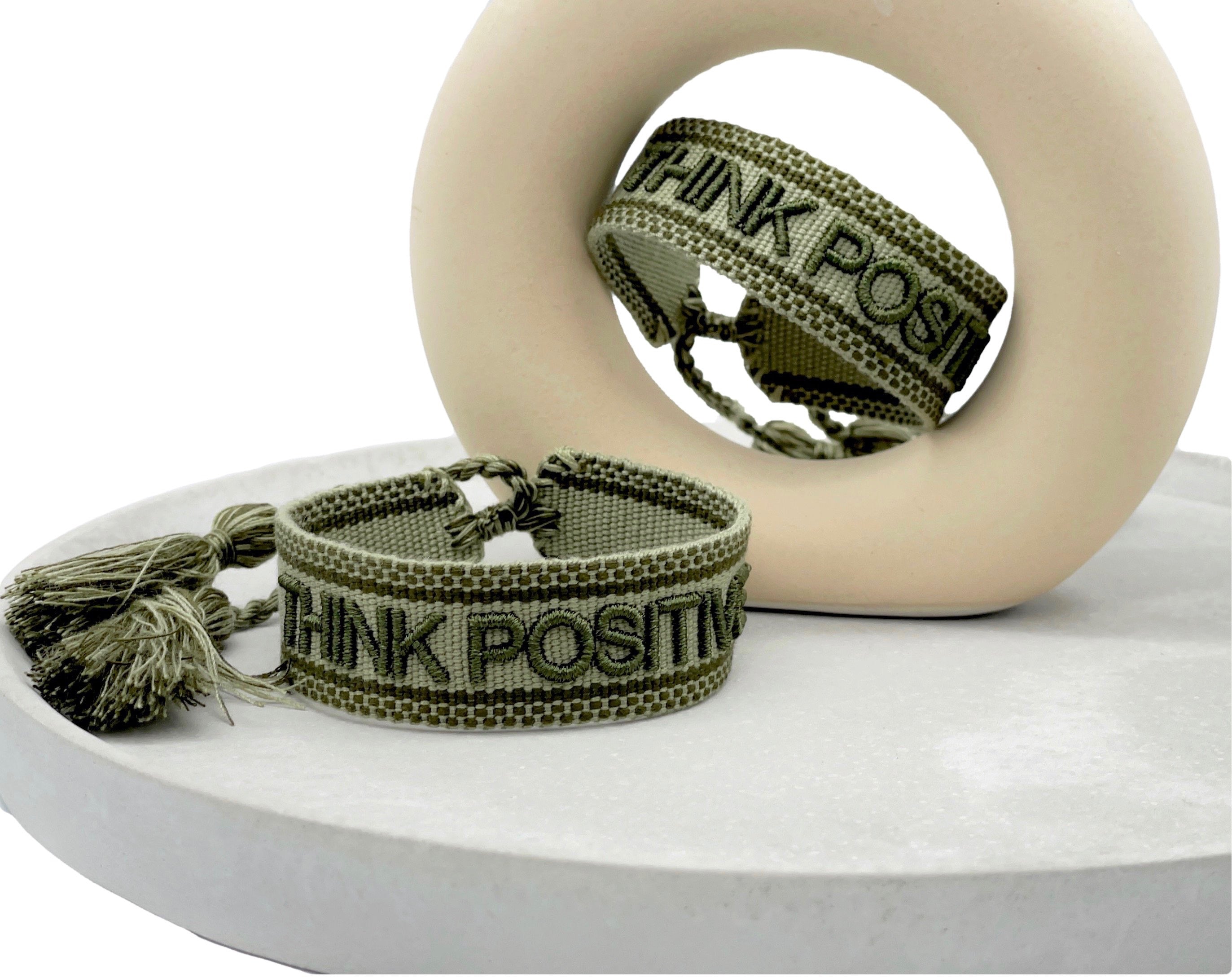 THINK POSITIVE broderat armband Parsley & Pepper image 0